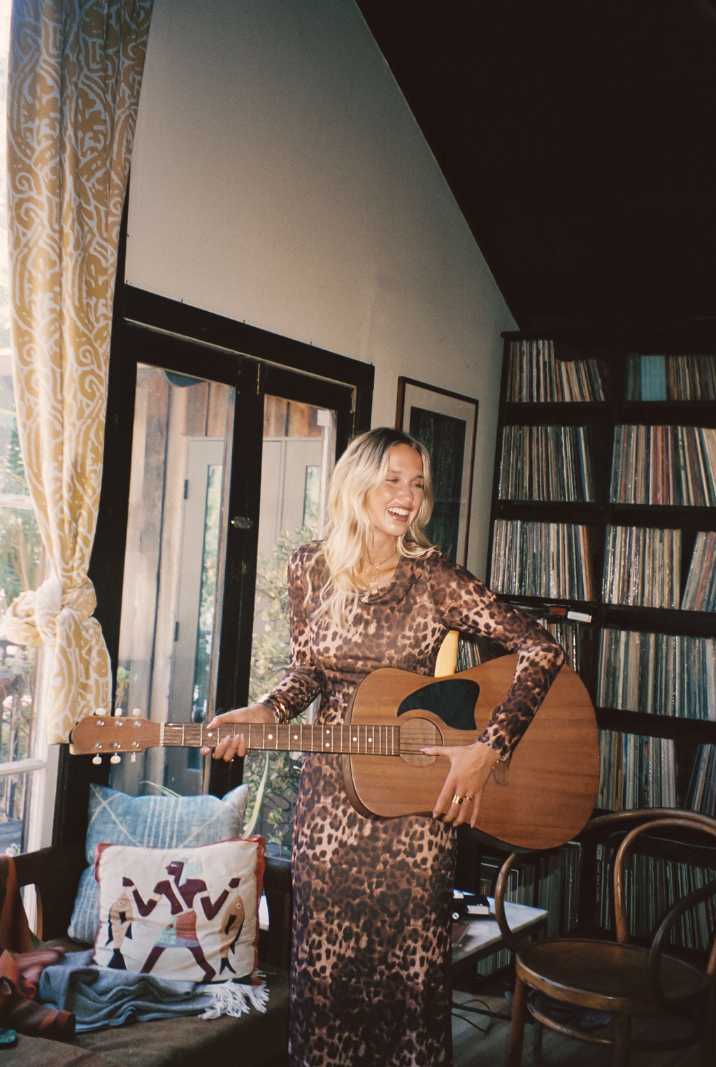 Casanova Leopard Mesh Maxi Dress