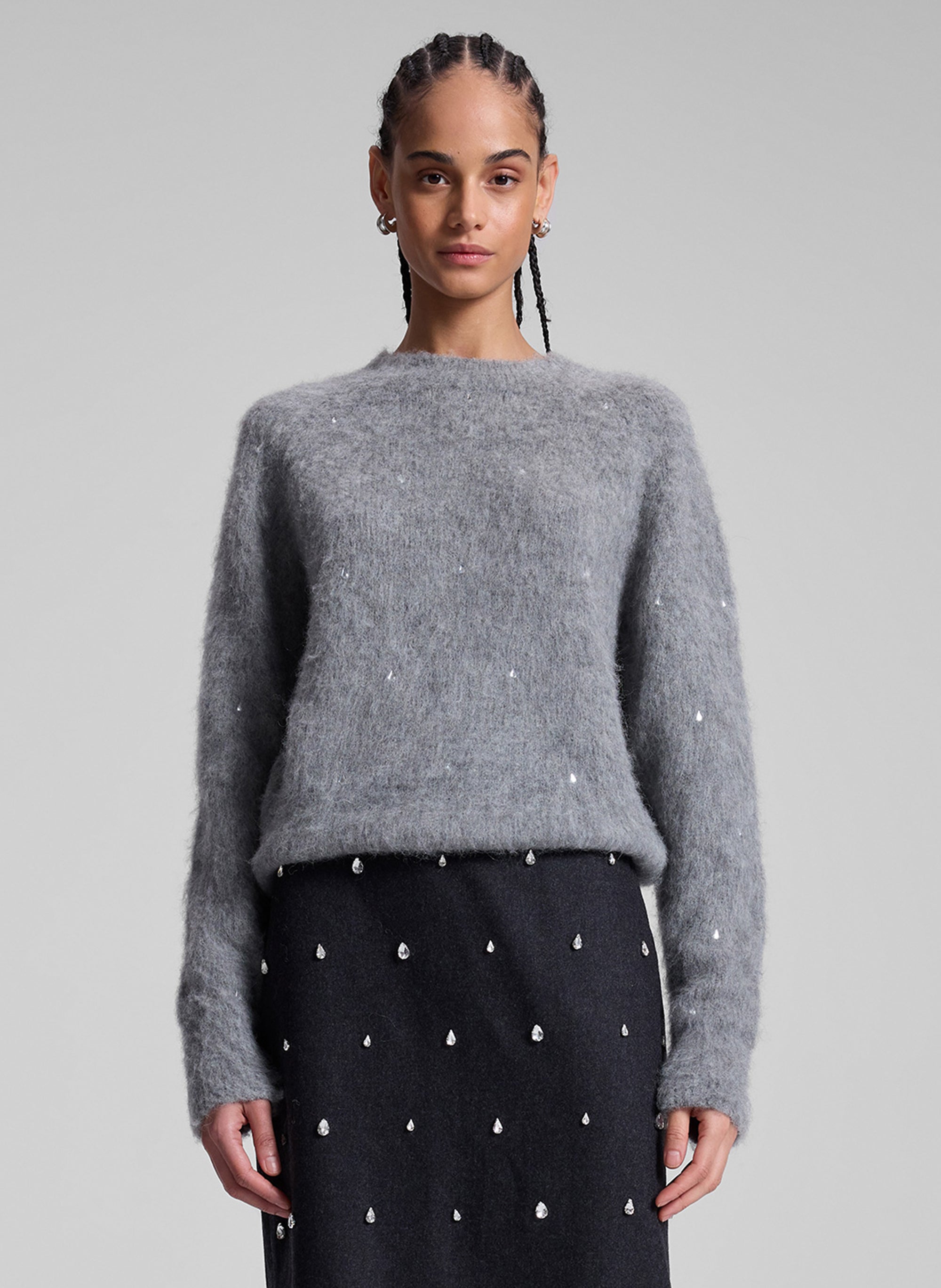 Frankie Wool Cashmere Embellished Sweater