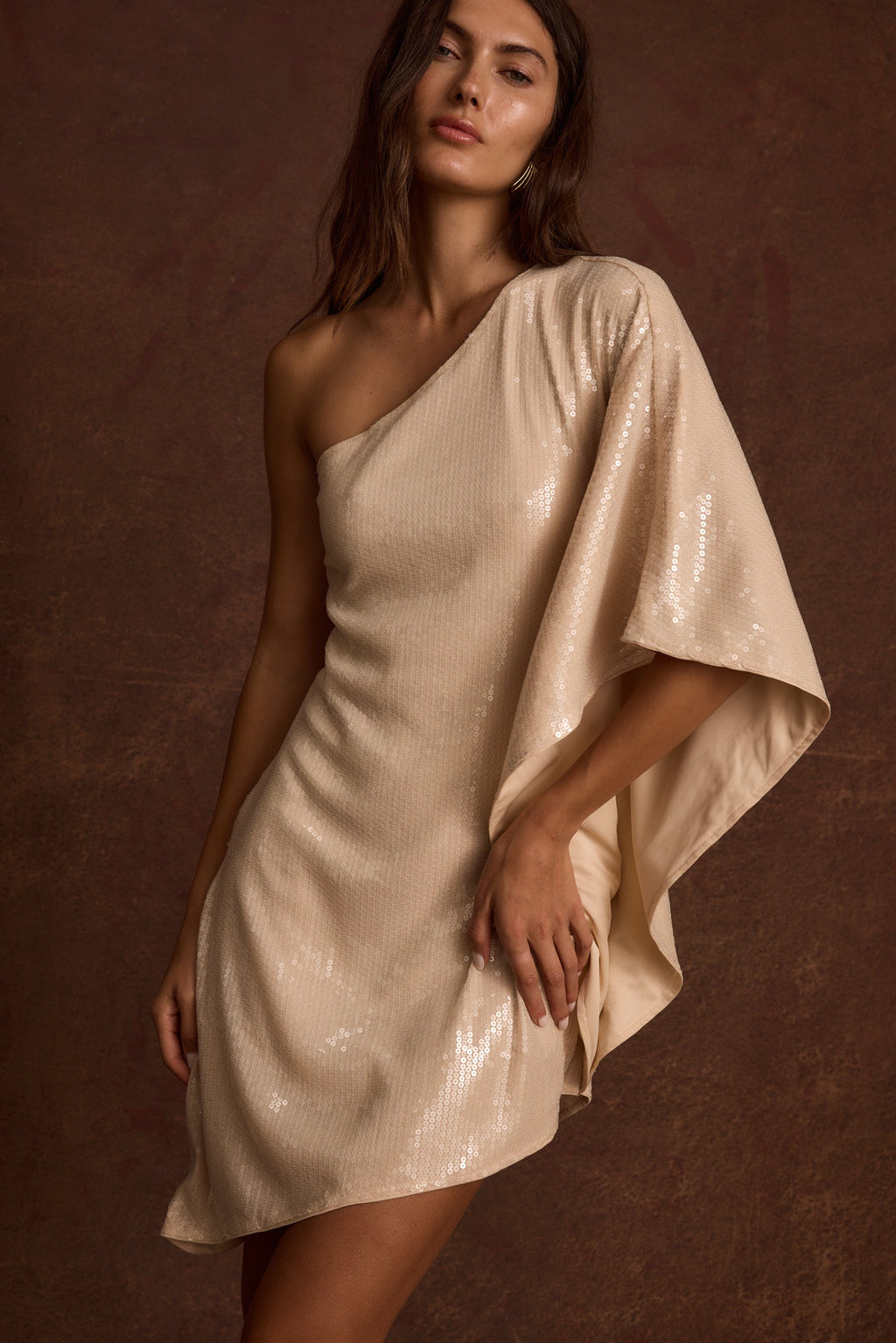 Heiress Blush Sequin Mini Dress