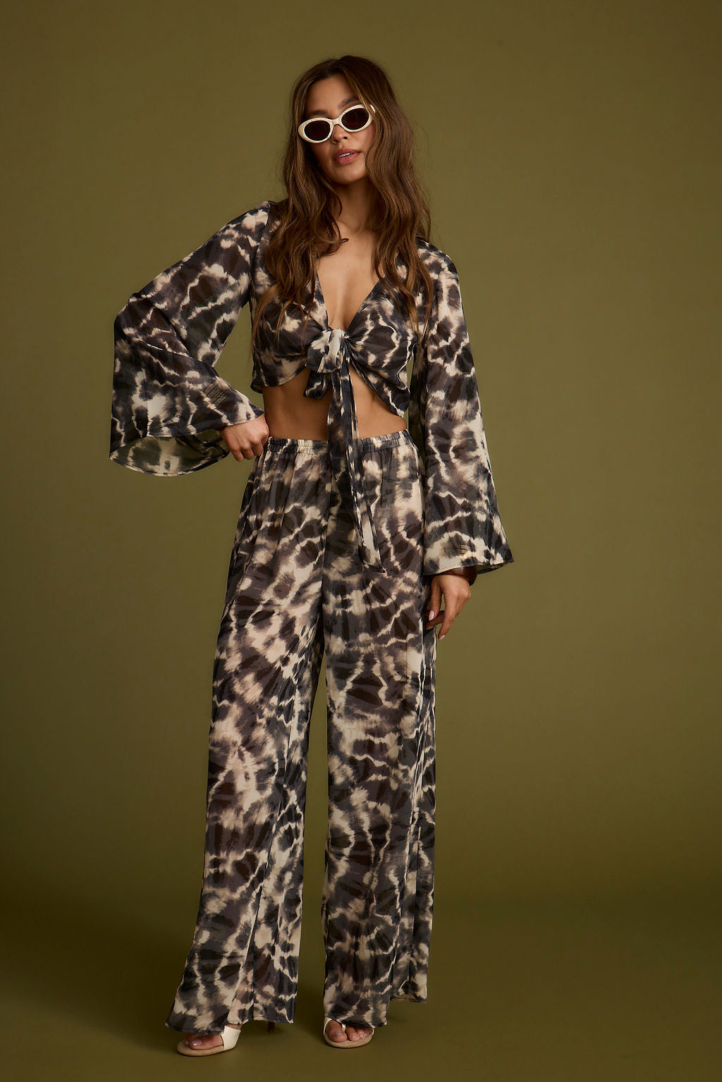 Rosario Tie Dye Wrap Top